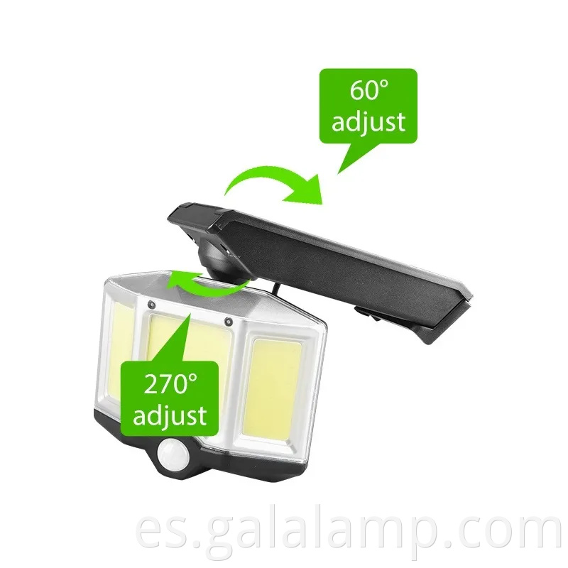Lámpara de pared de inducción con cuerpo de ABS para iluminación solar